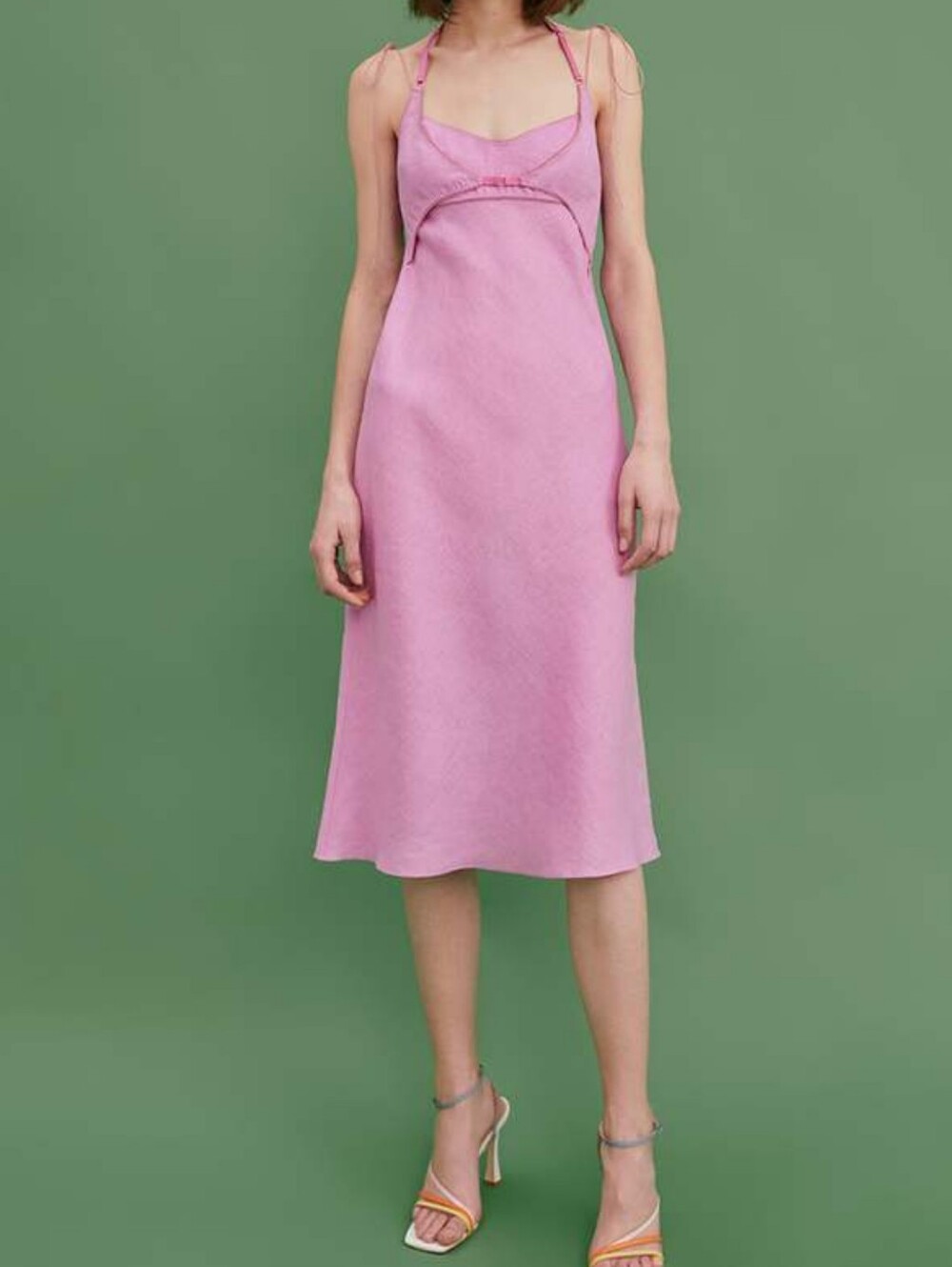Anna October Monique Midi Linen Dress XS 2